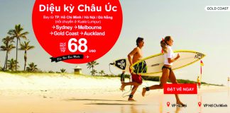 AirAsia KM hành trình đi châu Úc cực sốc chỉ từ 68 USD