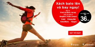 Air Asia ưu đãi giá vé đi châu Á chỉ từ 36 USD