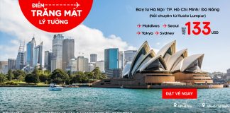 Tuần trăng mật cực vui với KM chỉ từ 133 USD của Air Asia