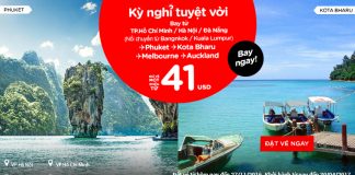 Chỉ từ 41 USD – bay châu Á cực rẻ cùng Air Asia