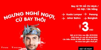 Chỉ từ 3 USD – Bay Air Asia thú vị chẳng cần phải nghĩ ngợi