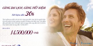 Qatar Airways giảm tới 30% giá vé cho hơn 150 điểm đến