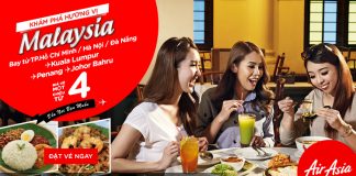 Bay Malaysia giá siêu rẻ chỉ từ 4 USD