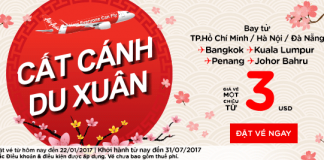 Bay nhiều điểm đến cùng Air Asia giá siêu sốc – Chỉ từ 3 USD