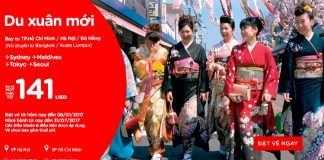 Chỉ từ 141 USD – Trải nghiệm du xuân mới cùng Air Asia