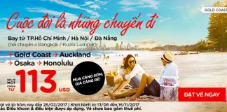 Cùng Air Asia bay thả ga, giá chỉ từ 113 USD