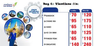 Cùng Lao Air vui KM cực sốc đến Đông Nam Á – Giá chỉ từ 70 USD