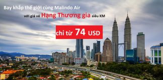 Bay khắp thế giới, với vé KM hạng thương gia chỉ từ 74 USD của Malindo Air