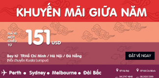 Du lịch Châu Á ngay cùng Air Asia với vé KM chỉ từ 151 USD/chiều