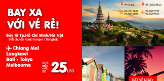 Chỉ từ 25 USD – Du lịch hè siêu tiết kiệm cùng Air Asia