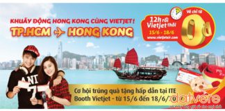 Du lịch Hongkong miễn phí cùng 5.000 vé 0 đồng từ Vietjet Air