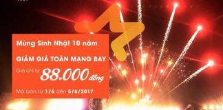Với giá vé chỉ từ 88k – Tưng bừng du lịch cùng Jetstar nhân dịp sinh nhật 10 năm