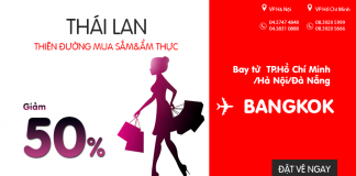 Tưng bừng đến Bangkok với giá vé giảm đến 50% từ Air Asia