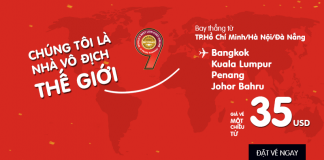 Air Asia KM vé hè du lịch siêu rẻ, chỉ từ 35 USD/chiều