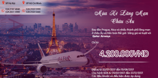 Săn vé khứ hồi Qatar – Bay quốc tế chỉ từ 4200.000 VND ưu đãi