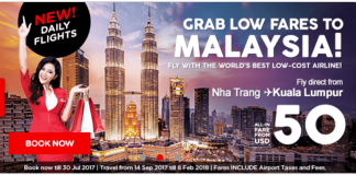 Cơ hội đến Kuala Lumpur với siêu KM – Vé từ 50USD/chiều của Air Asia