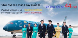 Bay ngay cùng VNA với vé khứ hồi đi quốc tế chỉ từ 44 USD