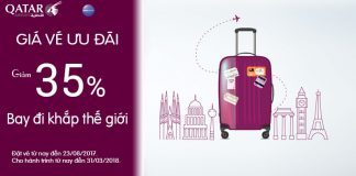 Thỏa ức mơ bay khắp thế giới – Cùng ưu đãi vé giảm đến 35% của Qatar