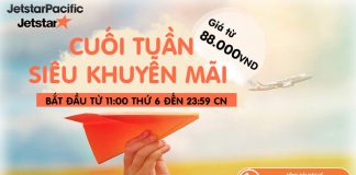 Jetstar tung hàng ngàn vé rẻ từ 88k toàn mạng bay