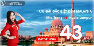 Bay Nha Trang – Kuala Lumpur chưa bao giờ rẻ hơn cùng Air Asia, ưu đãi vé chỉ từ 43 USD
