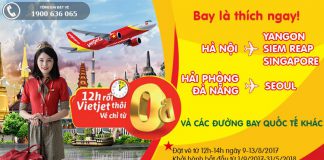 Bay quốc tế chưa bao giờ rẻ hơn – Với siêu KM vé 0Đ từ Vietjet