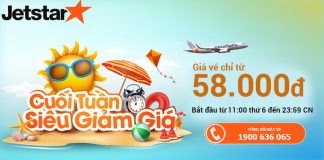 Bay muôn nơi với đại tiệc vé siêu rẻ của Jetstar – Chỉ từ 58k/chiều