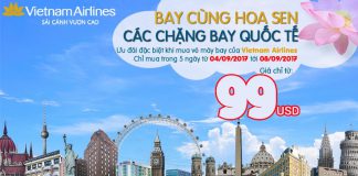 Bay quốc tế đẳng cấp cùng VNA – Giá vé khứ hồi cực thấp, chỉ từ 99 USD