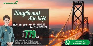 Bay ngay Los Angeles, San Francisco với vé từ 799 USD cùng Eva Air kẻo lỡ!