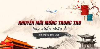 Vui Tết trăng rằm China Southern Airlines KM vé khứ hồi chỉ từ 108 USD