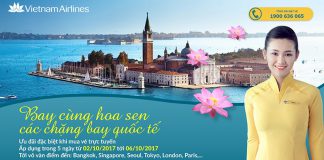 5 ngày vàng tháng 10 Vietnam Airlines ưu đãi bay quốc tế vé từ 99 USD
