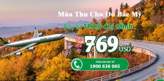 Vé khứ hồi chỉ từ 769 USD – Cùng Eva Air đi ngắm mùa thu Bắc Mỹ Vé máy bay đi Bắc Mỹ chỉ từ 769 USD siêu rẻ