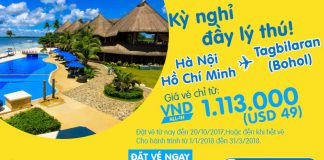 Vui phơi phới bay cùng Cebu tới nhiều địa danh mới – Vé chỉ từ 49 USD ưu đãi