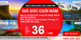 Săn vé rẻ chỉ từ 36 USD – Du lịch cuối năm cực thích cùng Air Asia