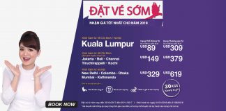 Bay nhảy khắp Châu Á, vé Malindo Air chỉ từ 38 USD ưu đãi Manlindo Air KM đi châu Á năm giá tốt năm 2018, vé chỉ từ 39 usd
