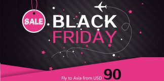 China Southern Airlines tung vé khứ hồi siêu rẻ từ 90 USD ngày “Black Friday” KM China Southern Airlines hành trình châu Á