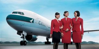 Bay đến Mỹ cùng Cathay Pacific, vé khứ hồi hạng Thương gia chỉ từ 2.379 USD KM đi Mỹ của Cathay Pacific cho hạng ghế Thương gia.