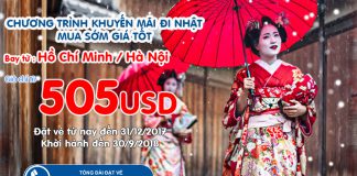 Korean Air mở bán vé khứ hồi đến Nhật Bản giá chỉ từ 505 USD siêu tiết kiệm Korean Air KM vé khứ hồi từ 505 USD bay Nhật Bản.