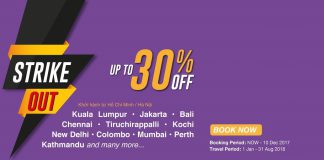 Vé Malindo Air bay châu Á đến giữa năm 2018 chỉ từ 28 USD chưa thuế phí siêu rẻ KM Malindo Air