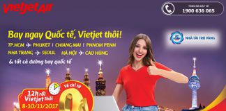 Ngập tràn 500.000 vé 0 đồng – Thả ga bay quốc tế cùng Vietjet Air không tốn kém Vietjet Air KM 500.000 vé 0 đồng bay quốc tế