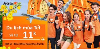 Ưu đãi cực lớn từ Jetstar, tiền lẻ 11k thả ga du xuân mùa Tết KM mới của Jetstar