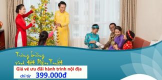Thả ga du xuân cùng vé Vietnam Airlines khứ hồi chỉ từ 399k siêu tiết kiệm Vé Vietnam Airlines khứ hồi ưu đãi chỉ từ 399k