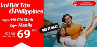 Trải nghiệm hành trình bay Việt Nam đến Philippines, vé Air Asia chỉ từ 69 USD Air Asia KM vé máy bay đi Manila Philippines