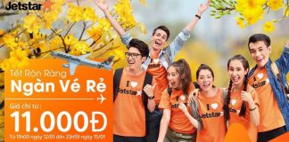 Bùng cháy với siêu KM du xuân mùa Tết, vé Jetstar chỉ từ 11.000 Đ siêu rẻ Jetstar mở bán vé Tết chỉ từ 11k