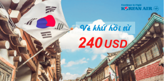Rộn ràng bay Seoul năm 2018, vé Korean Air khứ hồi chỉ từ 240 USD siêu rẻ Vé khứ hồi từ 240 USD bay ngay Korean Air từ VN