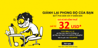 Scoot mở bán vé 1 chiều chỉ từ 32 USD – Bay châu Á đến đầu năm 2019 Scoot KM vé chỉ từ 32 USD/chiều
