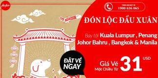 Du xuân châu Á giá thấp, vé Air Asia chỉ từ 31 USD rẻ hơn mong đợi! Air Asia mở bán vé một chiều chỉ từ 31 USD