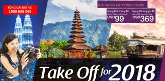 Quẩy tung Châu Á năm 2018, vé Malindo Air một chiều chỉ từ 99 USD đã thuế phí