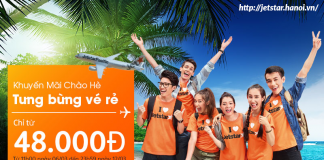 Hè bay cùng Jetstar, giá vé một chiều cực phấn khích chỉ từ 48.000 VND Đặt vé Jetstar chỉ từ 48.000 VND