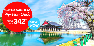 Du lịch mùa xuân Hàn Quốc vé Korean Air khứ hồi từ 342 USD ưu đãi Đặt vé máy bay đi Seoul giá rẻ
