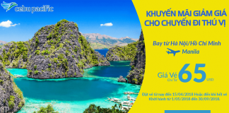 Tận hưởng kì nghỉ thiên đường ở Philippines, vé Cebu Pacific đi du lịch từ 65 USD Đặt vé máy bay đi Manila giá rẻ